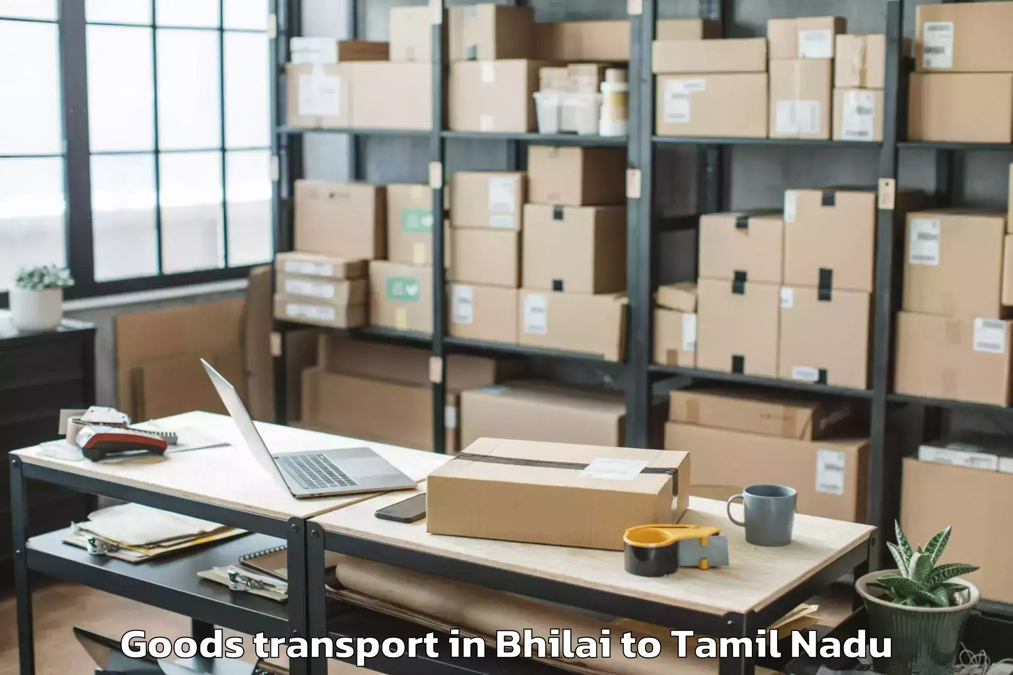 Top Bhilai to Uthamapalayam Goods Transport Available